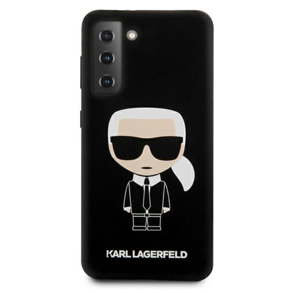 Samsung Galaxy S21 Plus Karl Lagerfeld iconic prémium hátlap tok (Fekete) 0