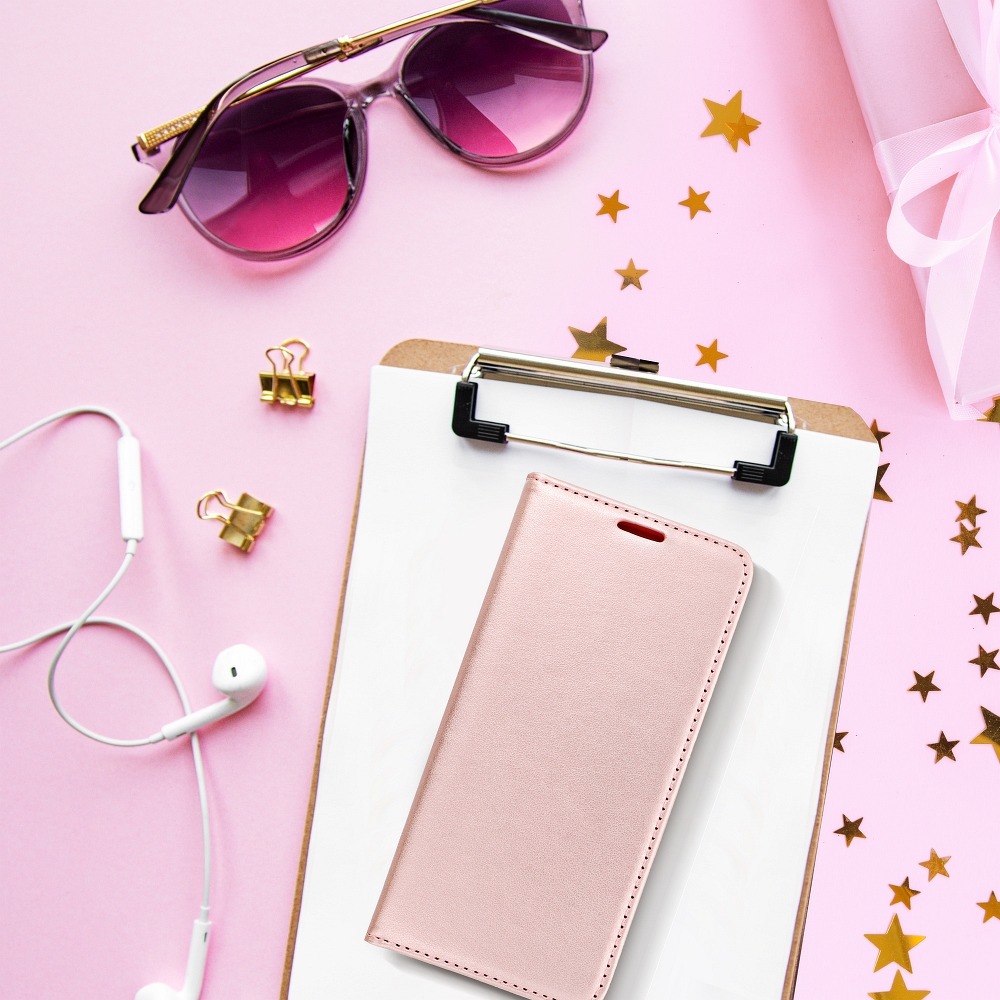 Samsung Galaxy S21 5G magnet book notesz tok (Rosegold)