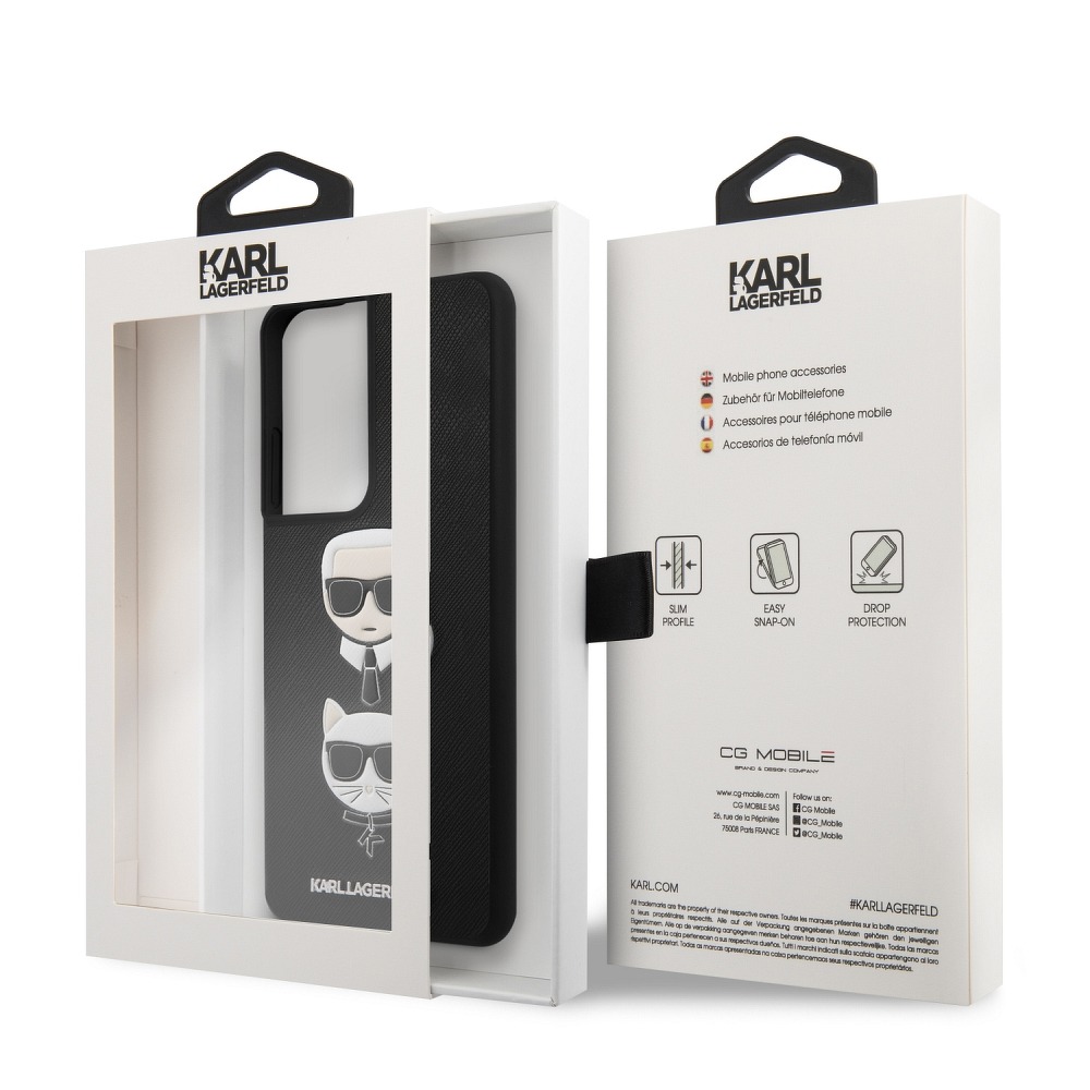 Samsung Galaxy S21 Ultra Karl Lagerfeld Original tok (Fekete) – KLHCS21LSAKICKCBK