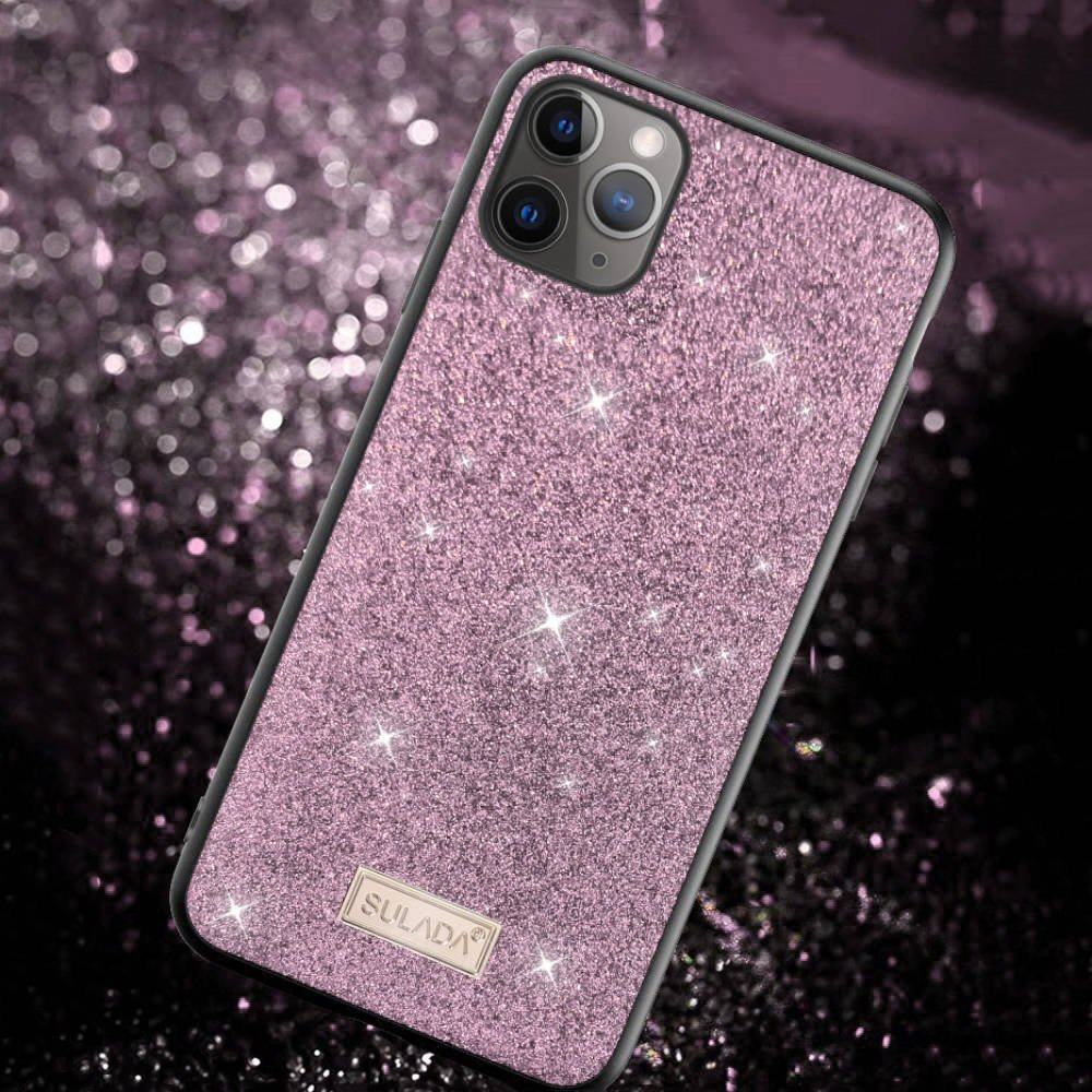 Samsung Galaxy S21 Ultra SULADA dazzling glitter hátlap tok, (Lila) 2