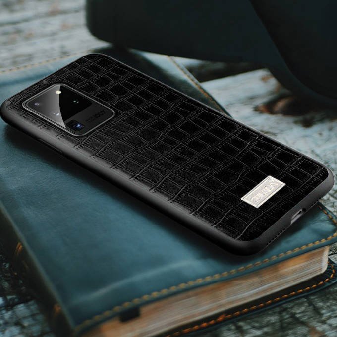 Samsung Galaxy S21 Ultra SULADA luxurious soft hátlap tok, (Fekete) 3