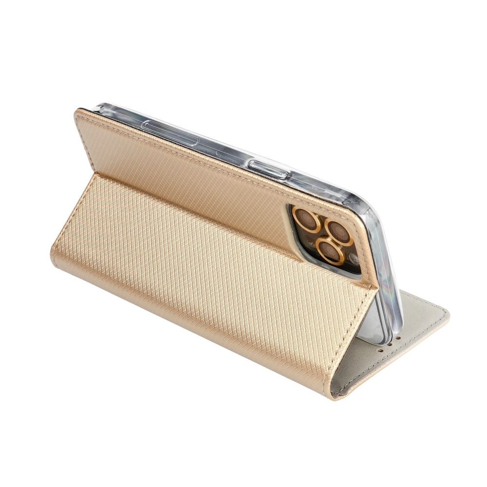 Samsung Galaxy S22 5G magnet book notesz tok (Arany) 0