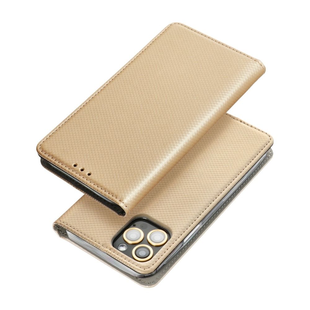 Samsung Galaxy S22 5G magnet book notesz tok (Arany) 1