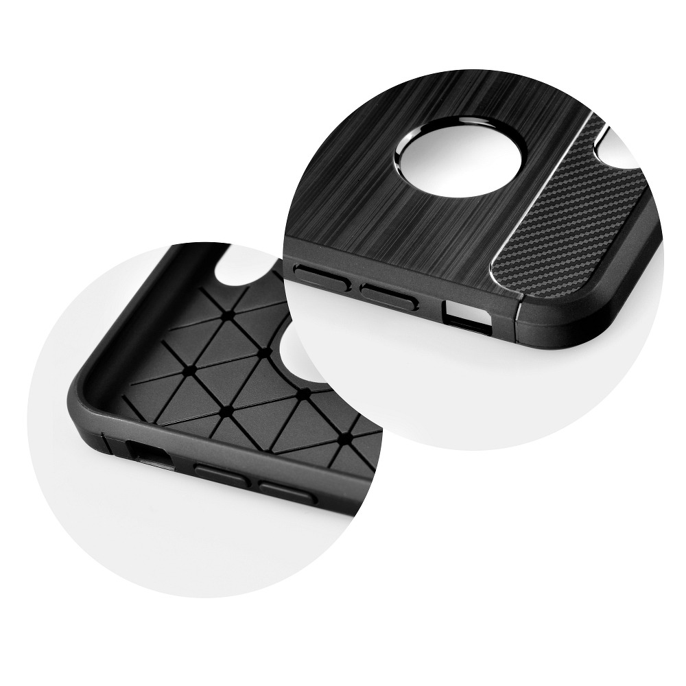 Samsung Galaxy S22 forcell carbon hátlap tok (Fekete) 4