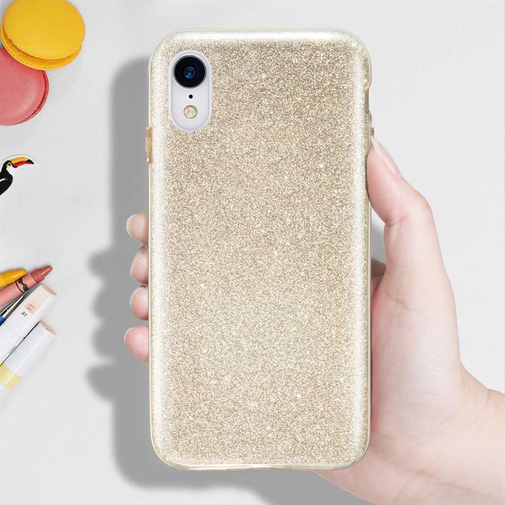 Samsung Galaxy S22 glitter 3in1 hátlap tok (Arany) 3