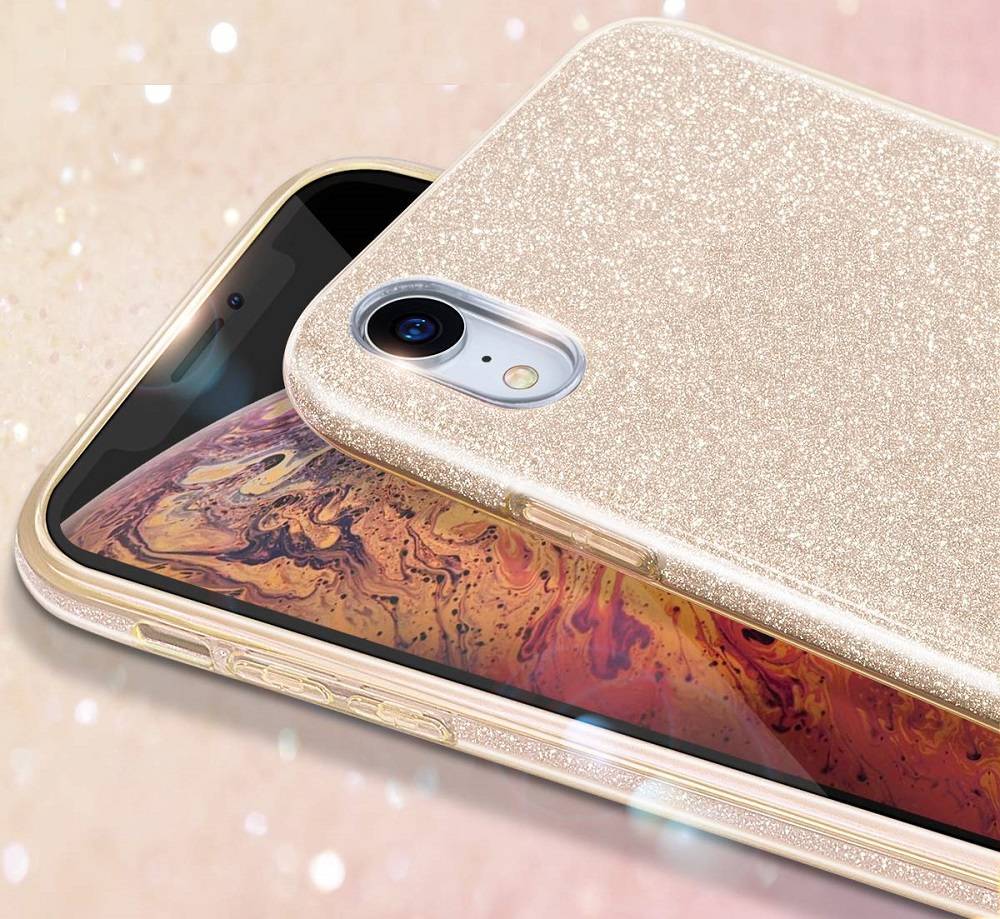 Samsung Galaxy S22 glitter 3in1 hátlap tok (Arany) 4