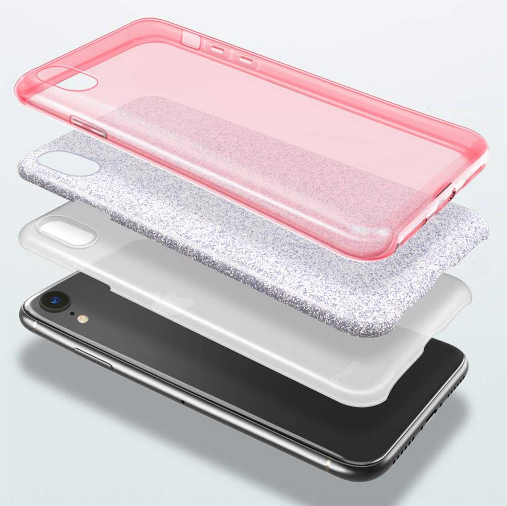 Samsung Galaxy S22 glitter 3in1 hátlap tok (Rózsaszín) 0
