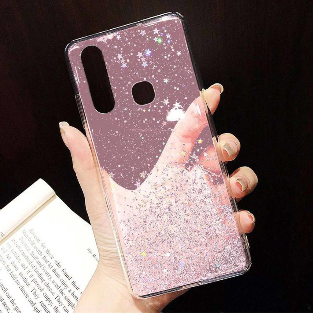 Samsung Galaxy S22 glue glitter hátlap tok (Rózsaszín) 3