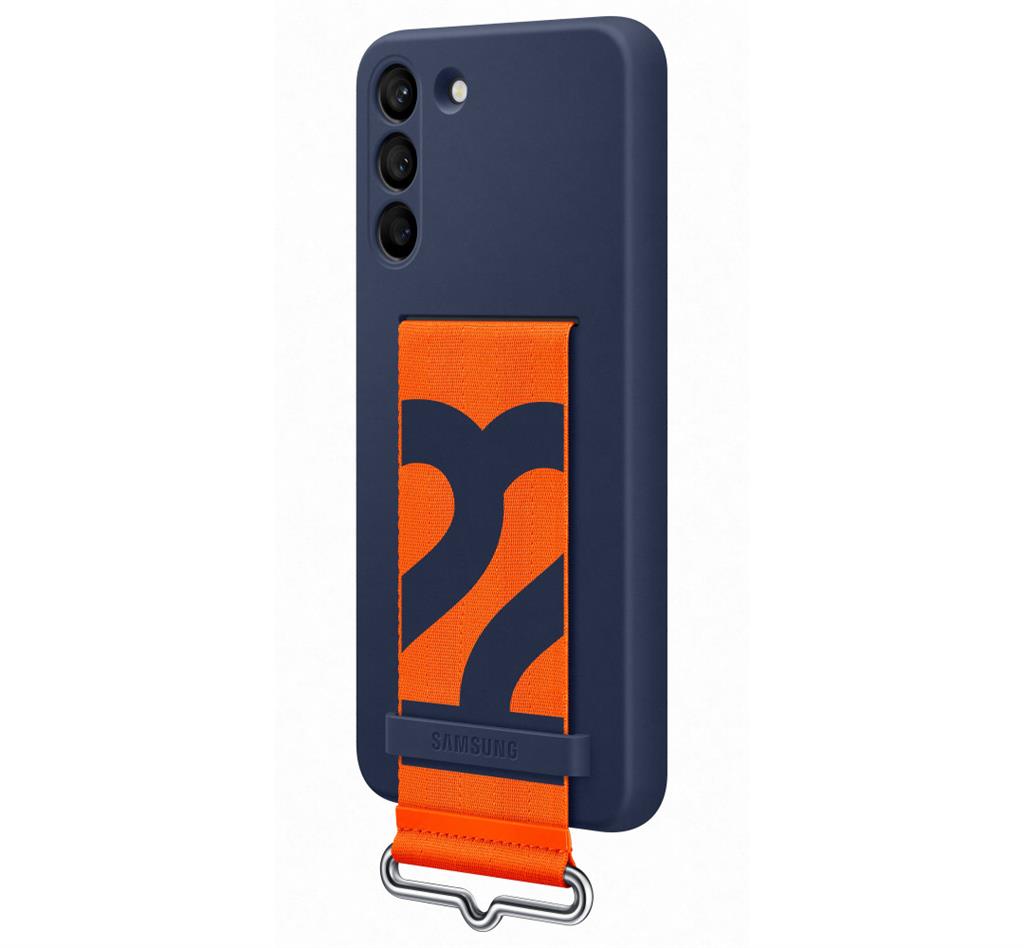 Samsung Galaxy S22 Plus gyári szilikon tok szíjjal (Kék) - EF-GS906TNE 0