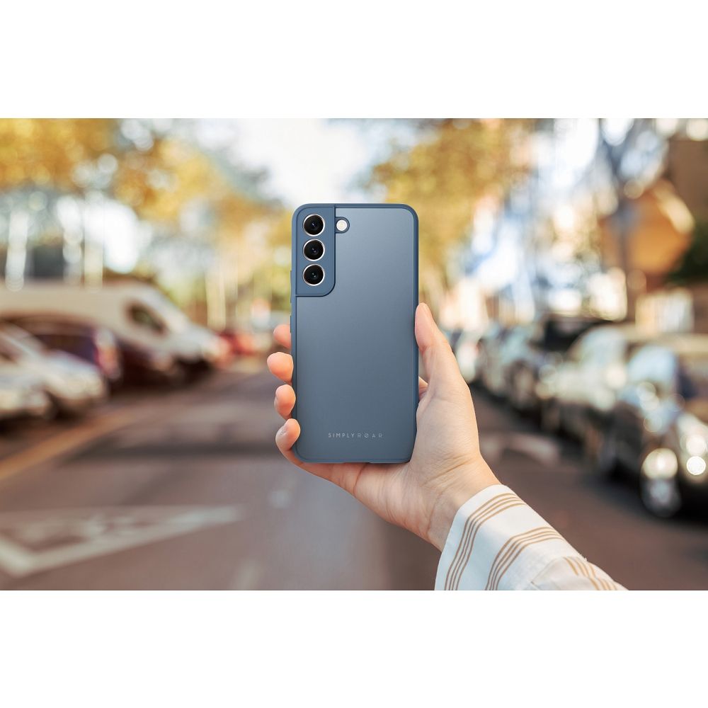 Samsung Galaxy S22 Plus Roar matt üveg hátlap tok (Kék)