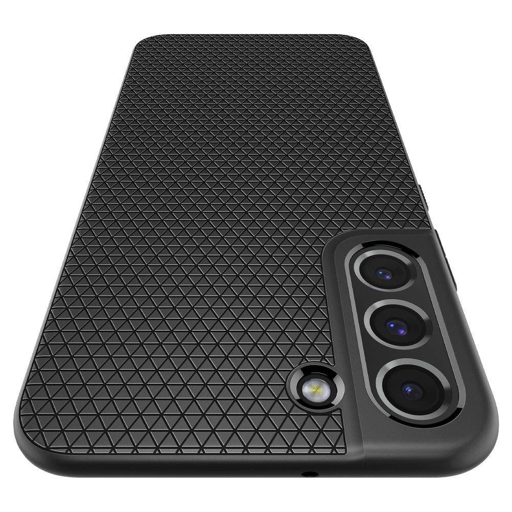 Samsung Galaxy S22 Spigen liquid air prémium hátlap tok (Fekete)