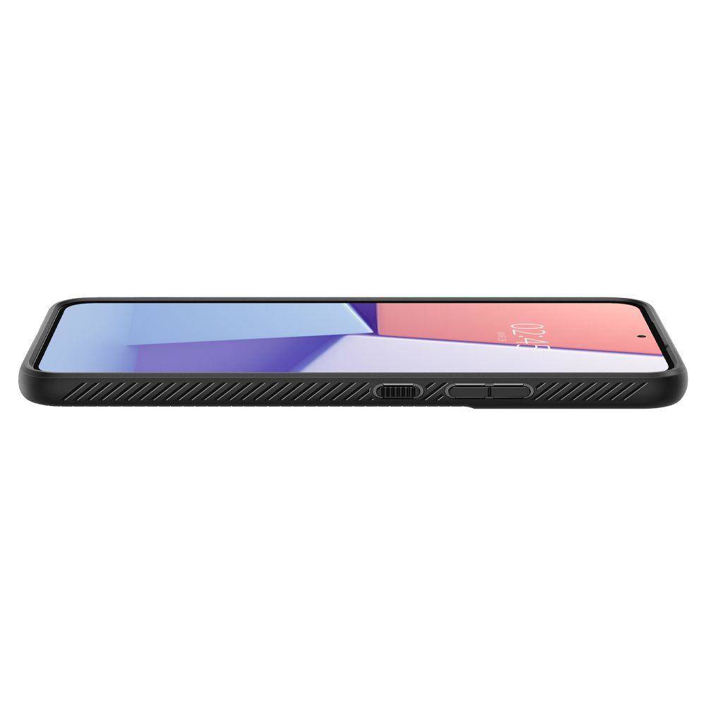 Samsung Galaxy S22 Spigen liquid air prémium hátlap tok (Fekete)