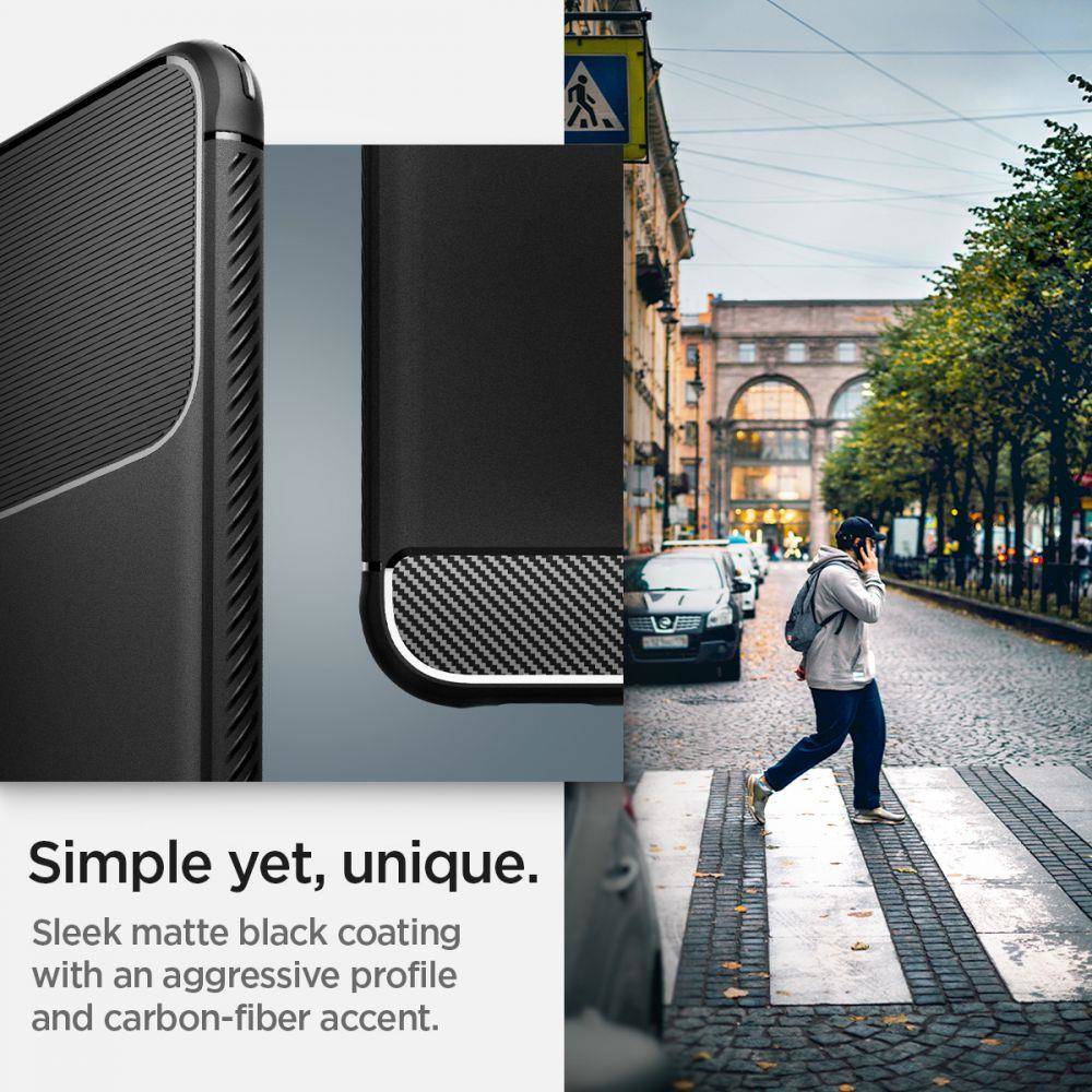Samsung Galaxy S22 Spigen Rugged armor ütésálló tok (Fekete) 8