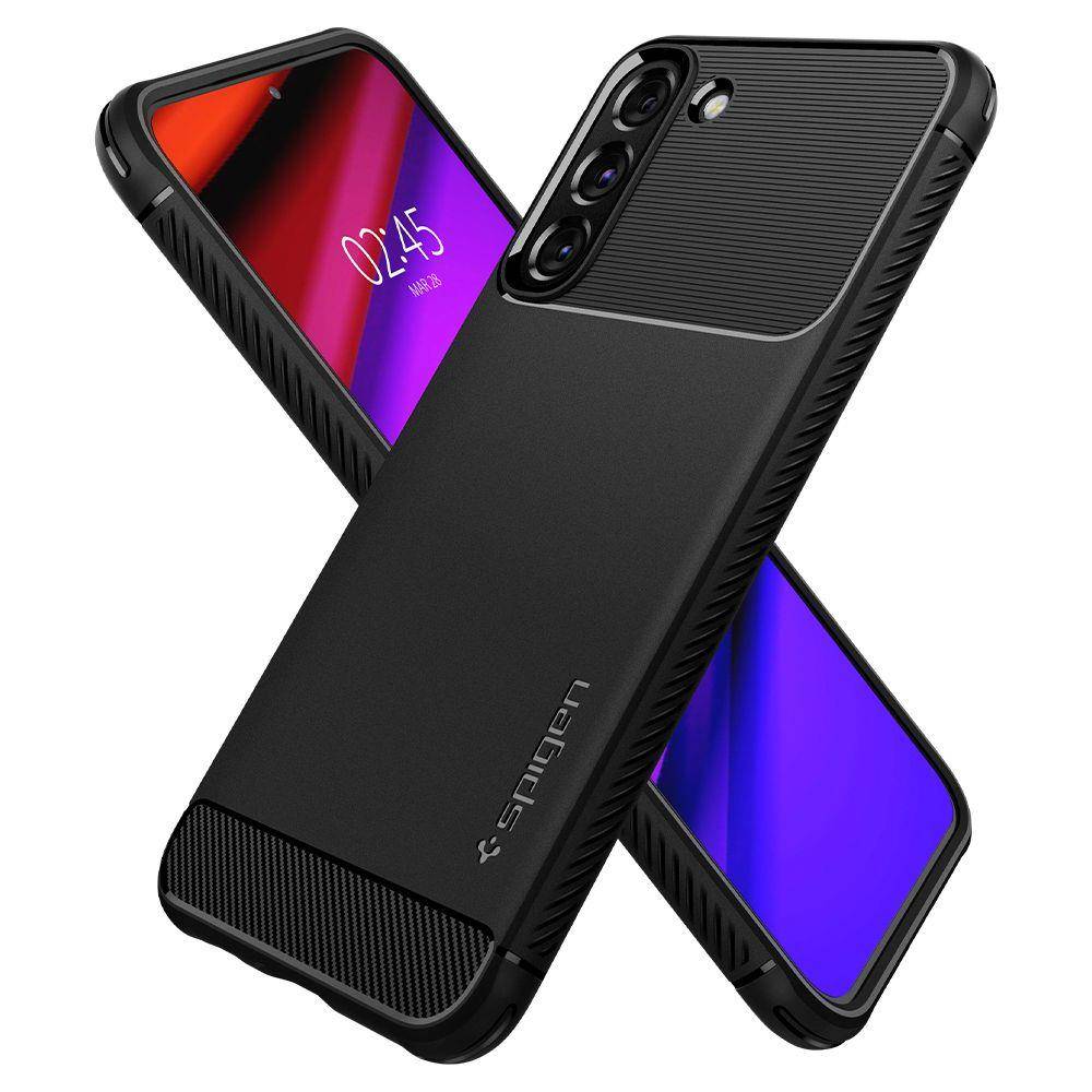 Samsung Galaxy S22 Spigen Rugged armor ütésálló tok (Fekete) 3