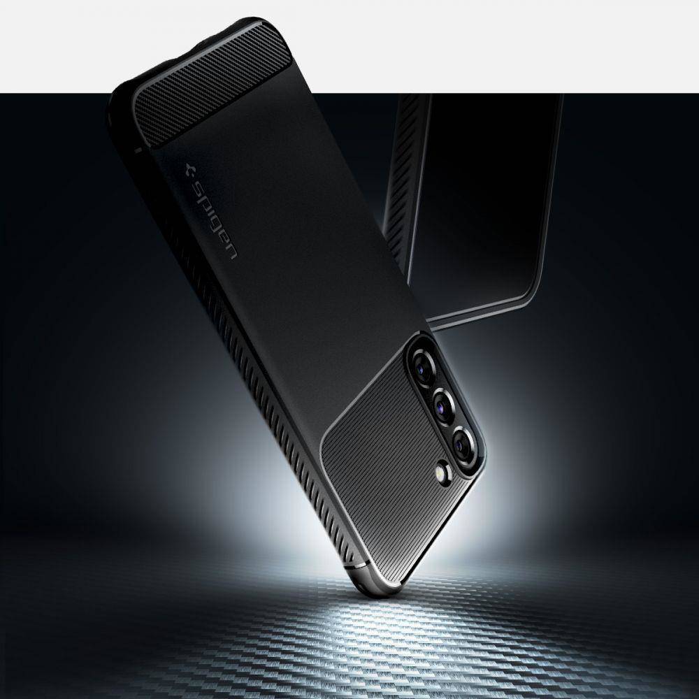 Samsung Galaxy S22 Spigen Rugged armor ütésálló tok (Fekete) 6