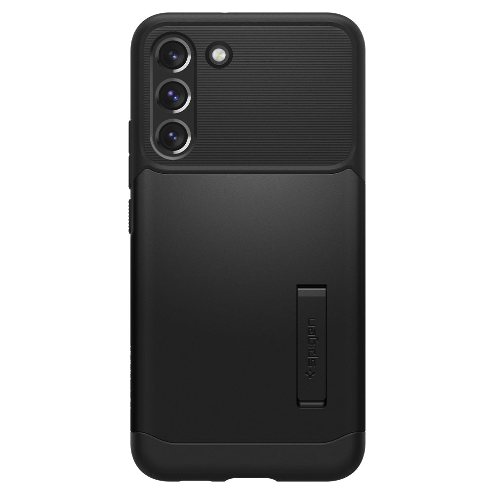 Samsung Galaxy S22 Spigen slim armor ütésálló hátlap tok (Fekete) 0