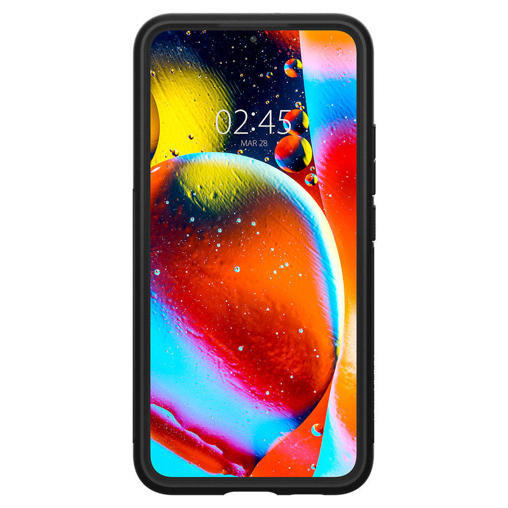 Samsung Galaxy S22 Spigen slim armor ütésálló hátlap tok (Fekete) 1