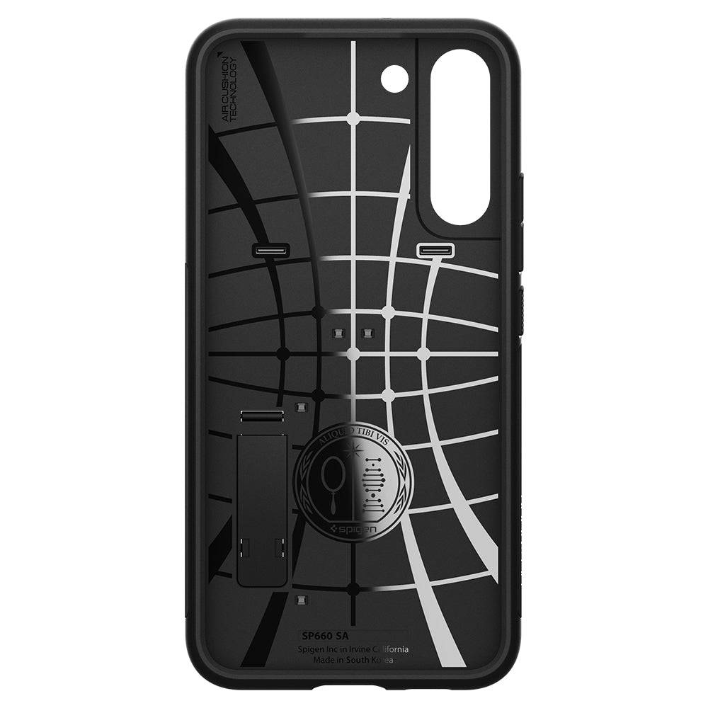 Samsung Galaxy S22 Spigen slim armor ütésálló hátlap tok (Fekete) 2