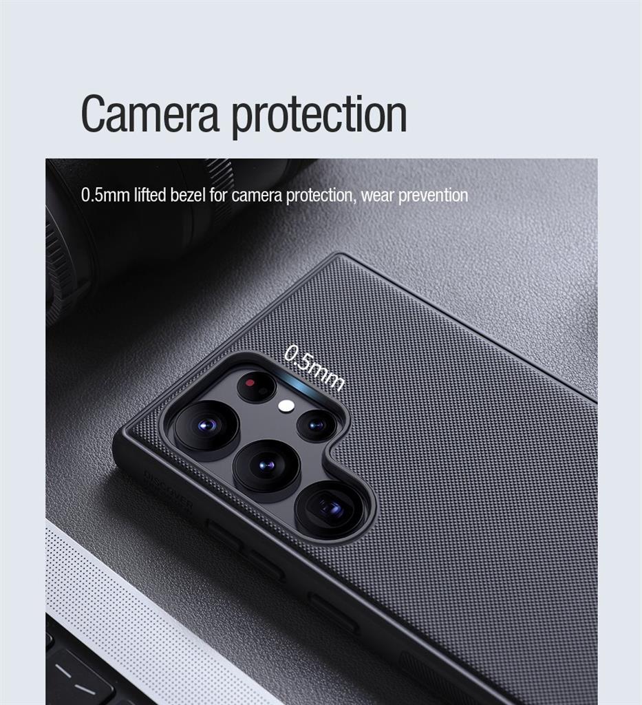 Samsung Galaxy S22 Ultra Nillkin Super frosted shield pro magsafe strapabíró hátlap tok (Fekete) 3