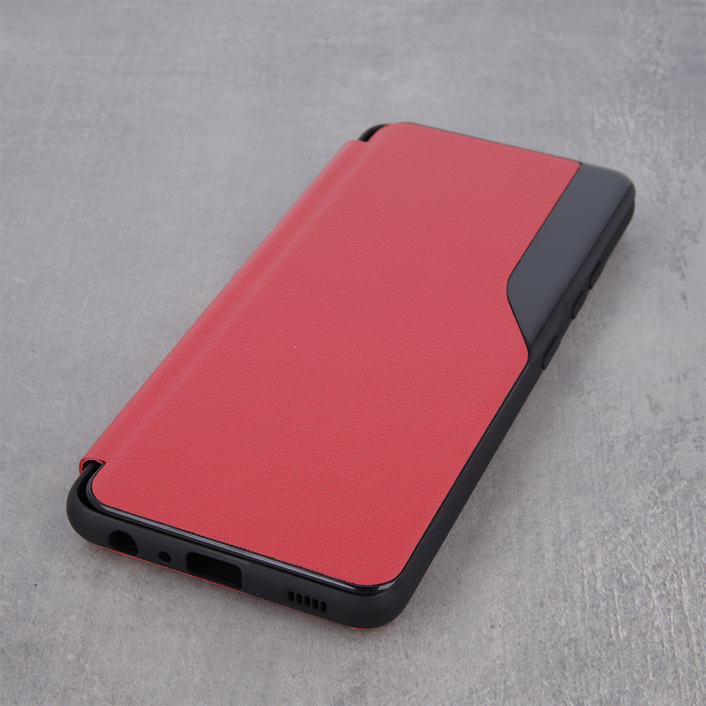 Samsung Galaxy S22 Ultra Smart view TPU notesz tok (Piros)