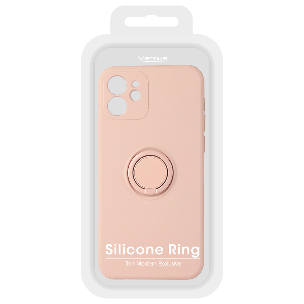 Samsung Galaxy S22 Ultra Vennus ring hátlap tok (Rózsaszín) 4