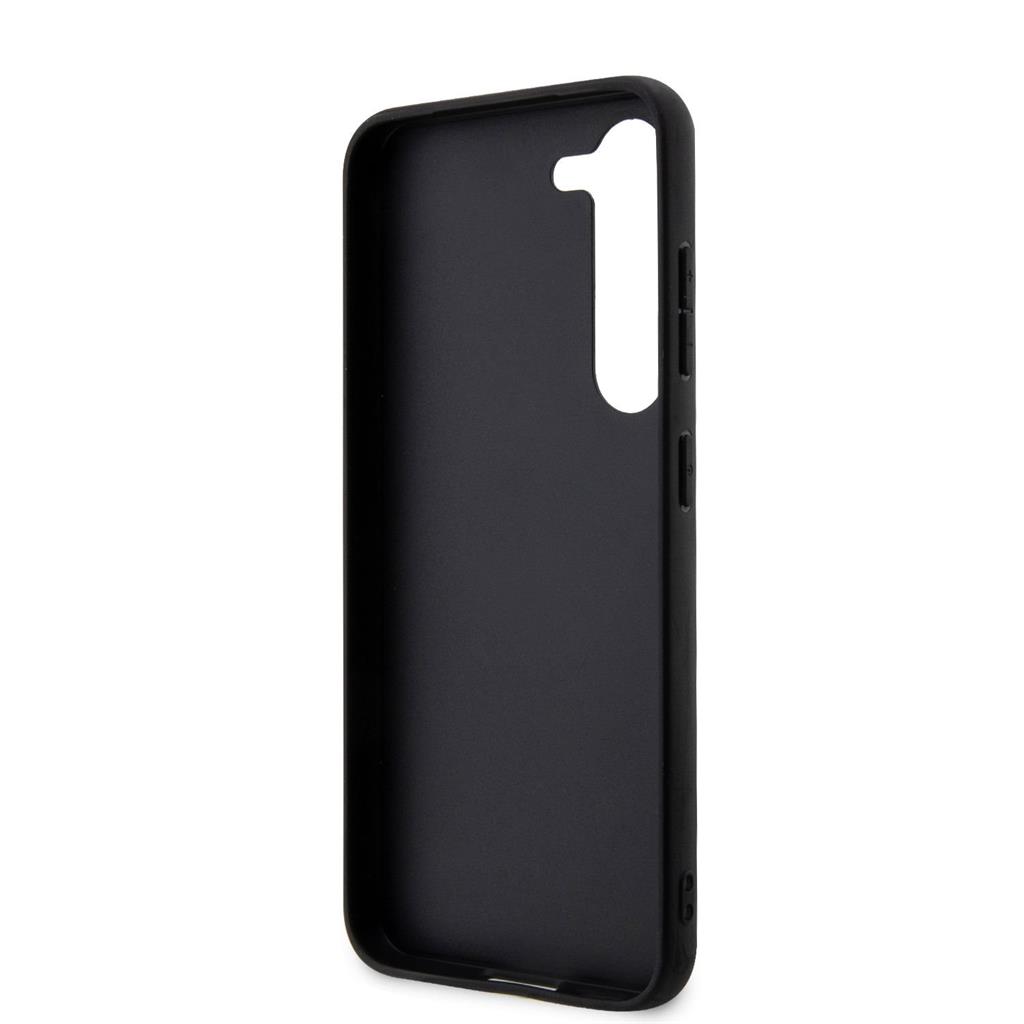Samsung Galaxy S23 5G Karl Lagerfeld Saffiano Karl and Choupette NFT prémium hátlap tok (Fekete - KLHCS23SSANKCPK) 1