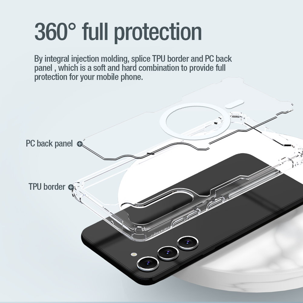 Samsung Galaxy S23 5G Nillkin nature pro magsafe hátlap tok (Fehér)