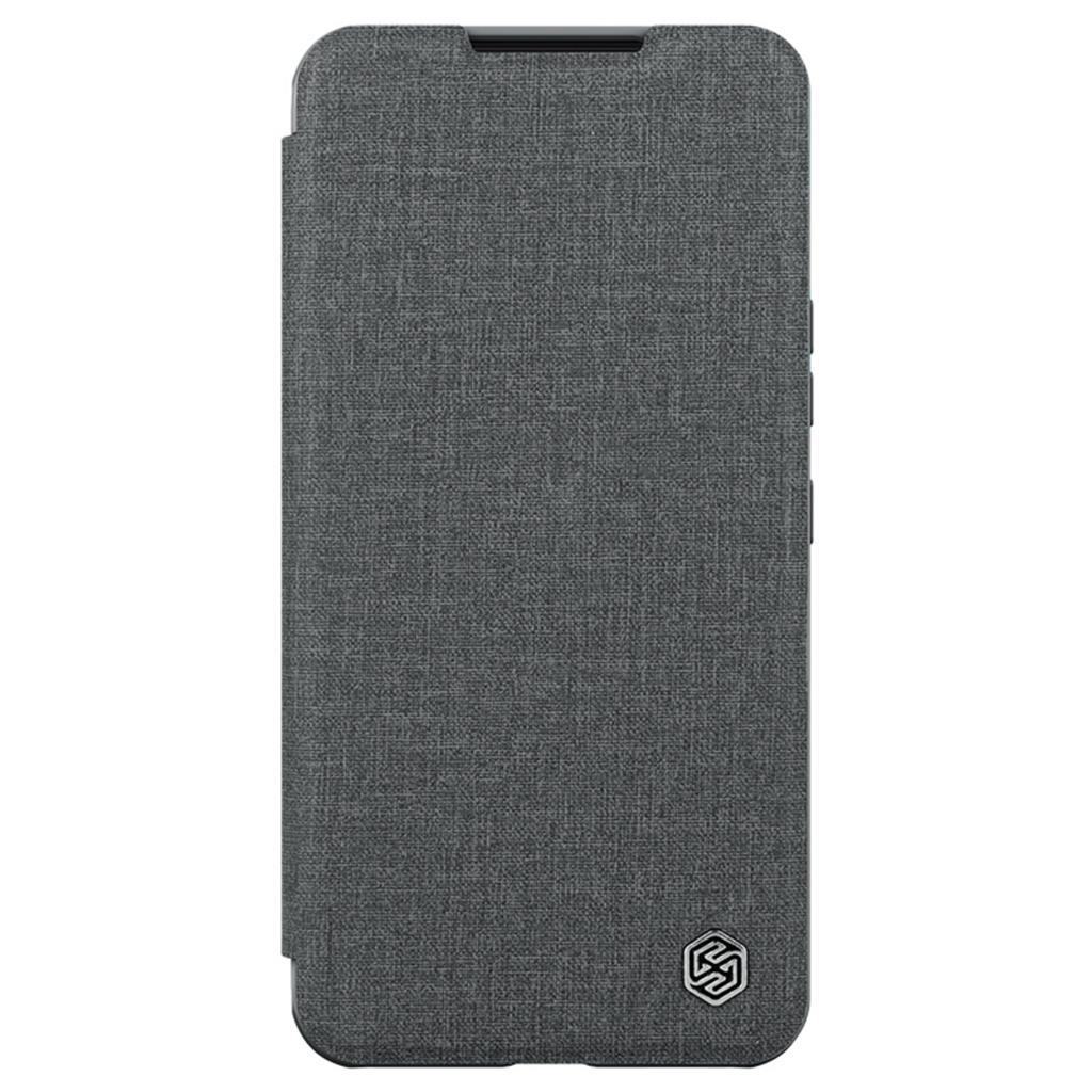 Samsung Galaxy S23 5G Nillkin Qin cloth pro kameravédős szövet notesz tok (Szürke)