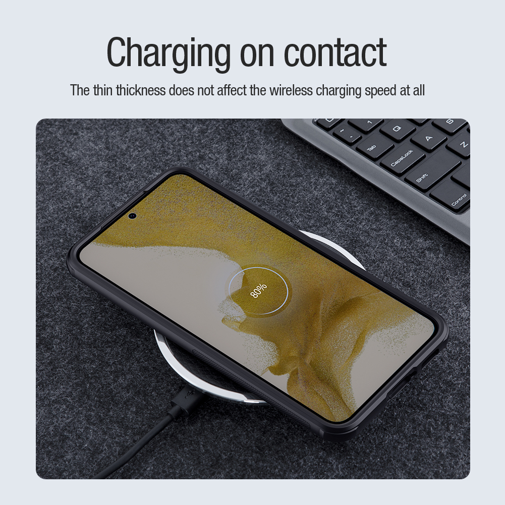 Samsung Galaxy S23 5G Nillkin Super frosted shield pro magsafe strapabíró hátlap tok fekete