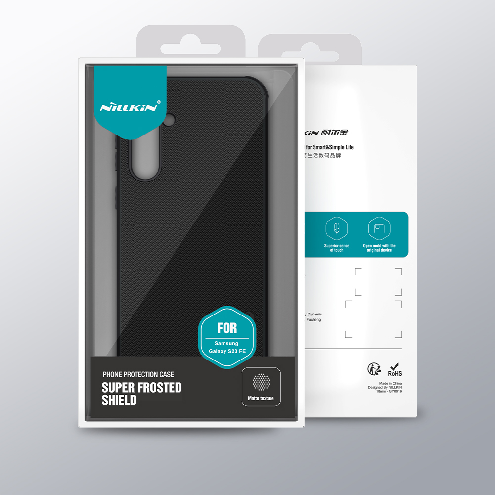 Samsung Galaxy S23 FE Nillkin Super frosted shield pro strapabíró hátlap tok (Kék)