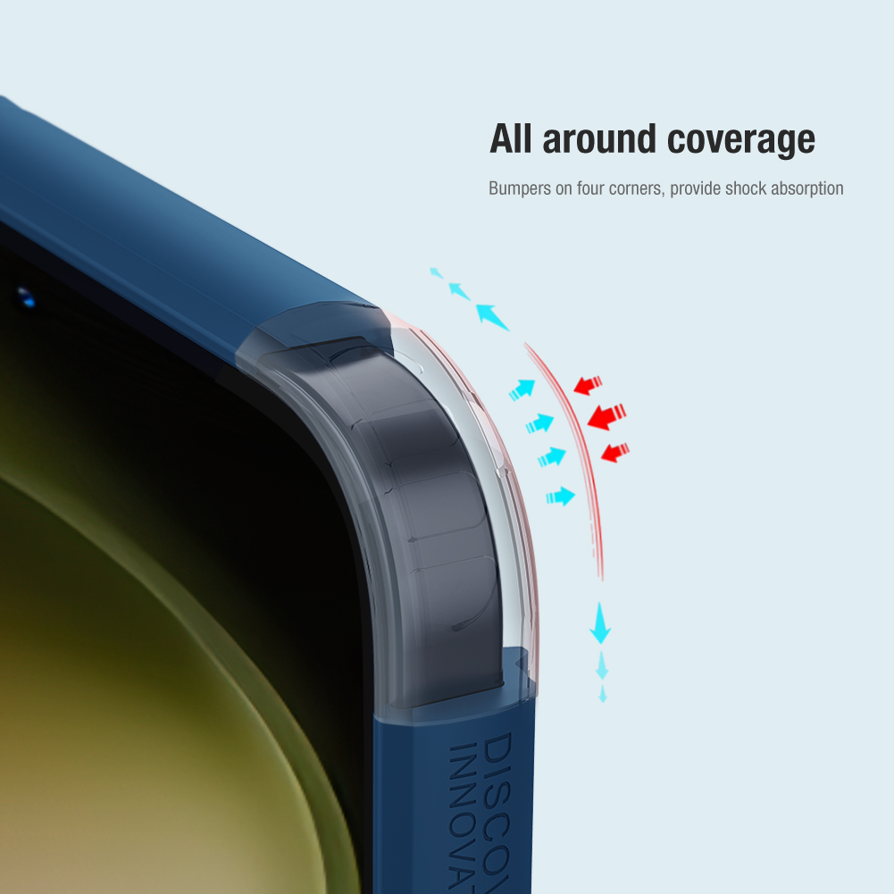 Samsung Galaxy S23 FE Nillkin Super frosted shield pro strapabíró hátlap tok (Kék)