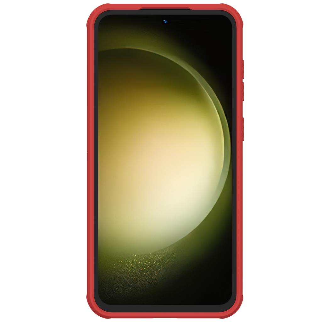 Samsung Galaxy S23 FE Nillkin Super frosted shield pro strapabíró hátlap tok (Piros)
