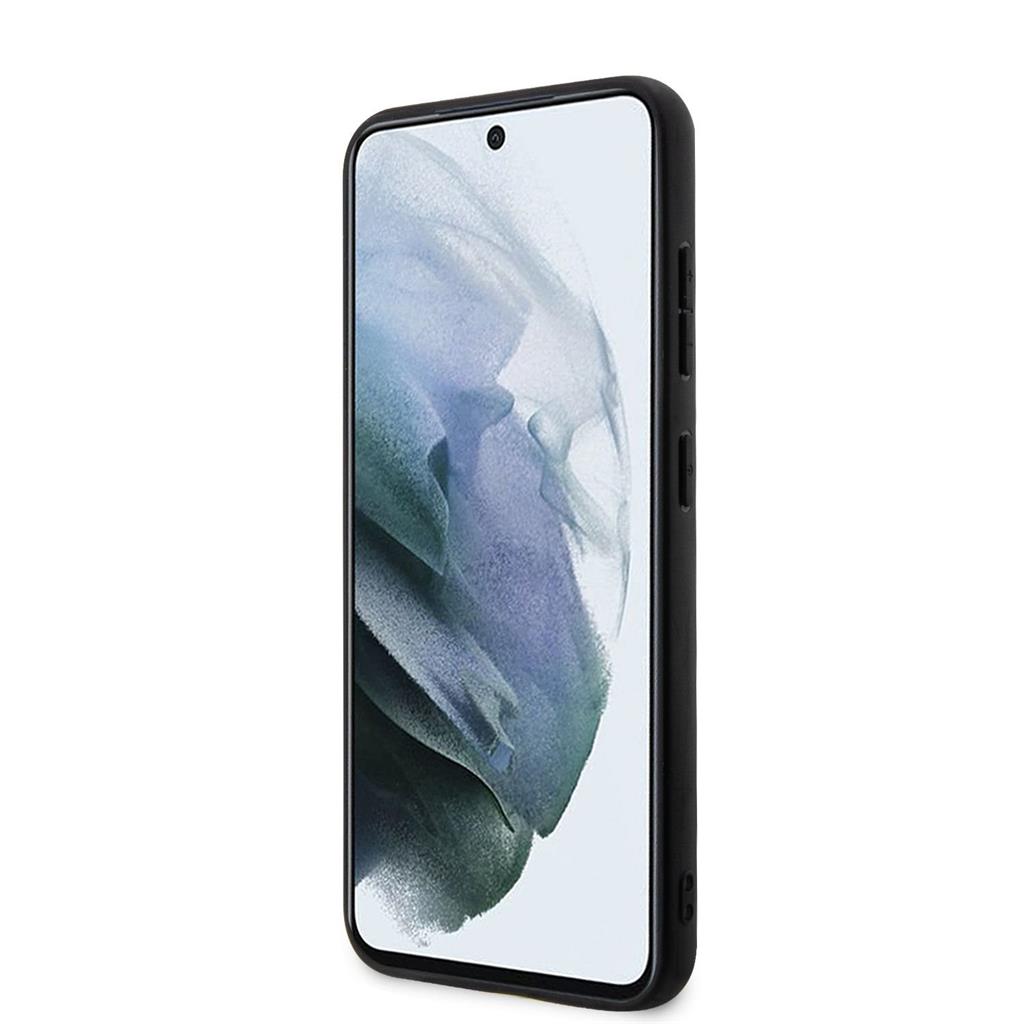 Samsung Galaxy S23 Plus AMG karbon stripe mintás szilikon hátlap tok AMHCS23MBLSCA (Fekete)