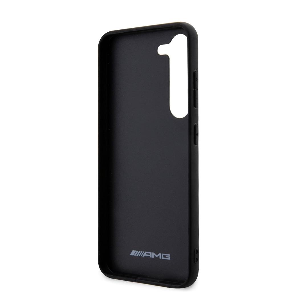 Samsung Galaxy S23 Plus AMG karbon stripe mintás szilikon hátlap tok AMHCS23MBLSCA (Fekete)