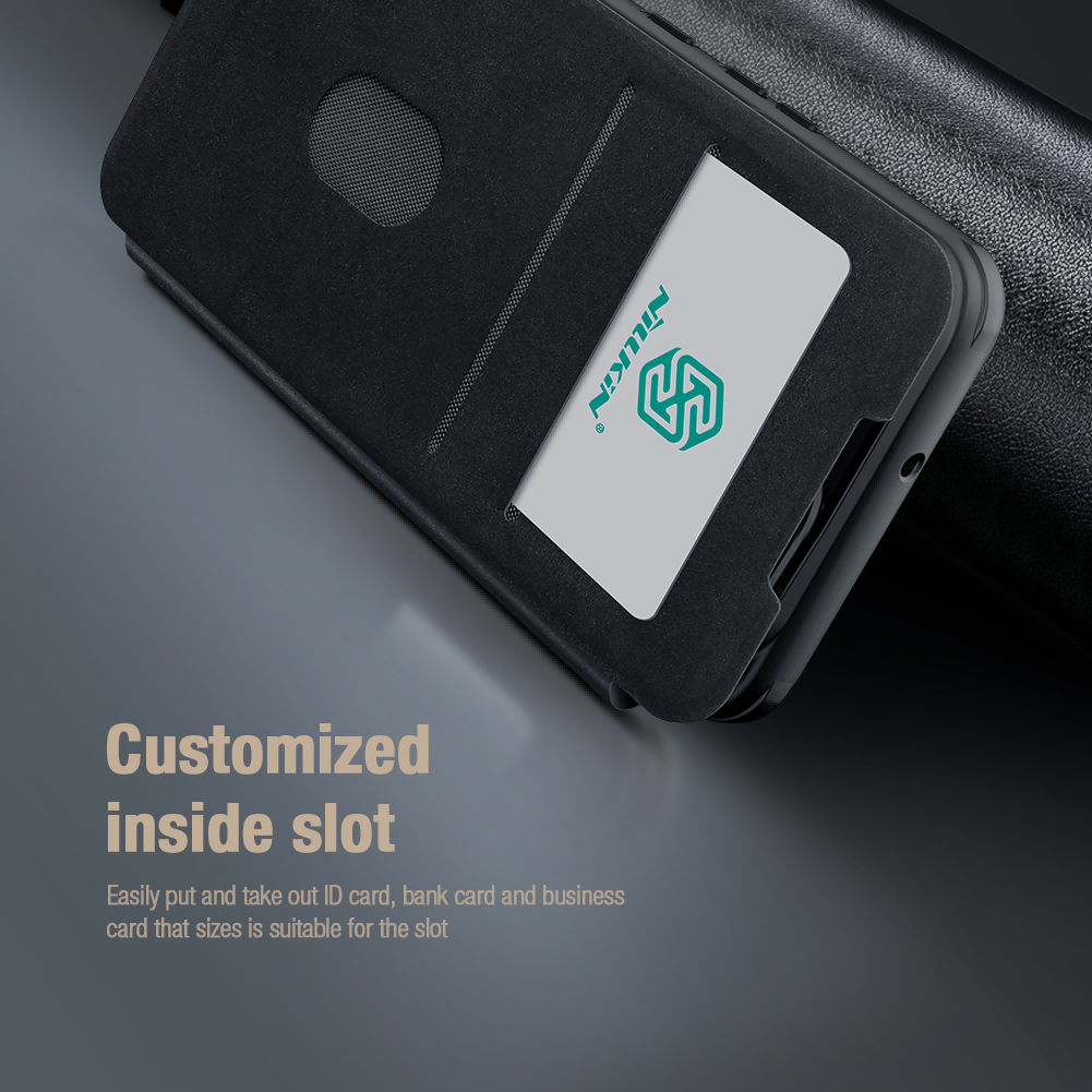 Samsung Galaxy S23 Plus Nillkin Qin cloth pro kameravédős szövet notesz tok (Kék)