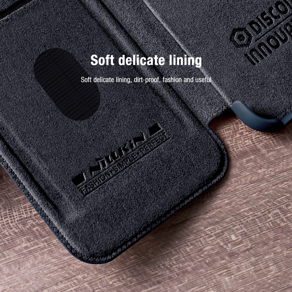 Samsung Galaxy S23 Plus Nillkin Qin pro kameravédős notesz tok (Fekete)