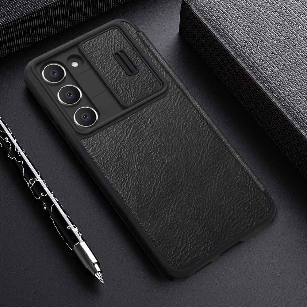 Samsung Galaxy S23 Plus Nillkin Qin pro kameravédős notesz tok (Fekete)