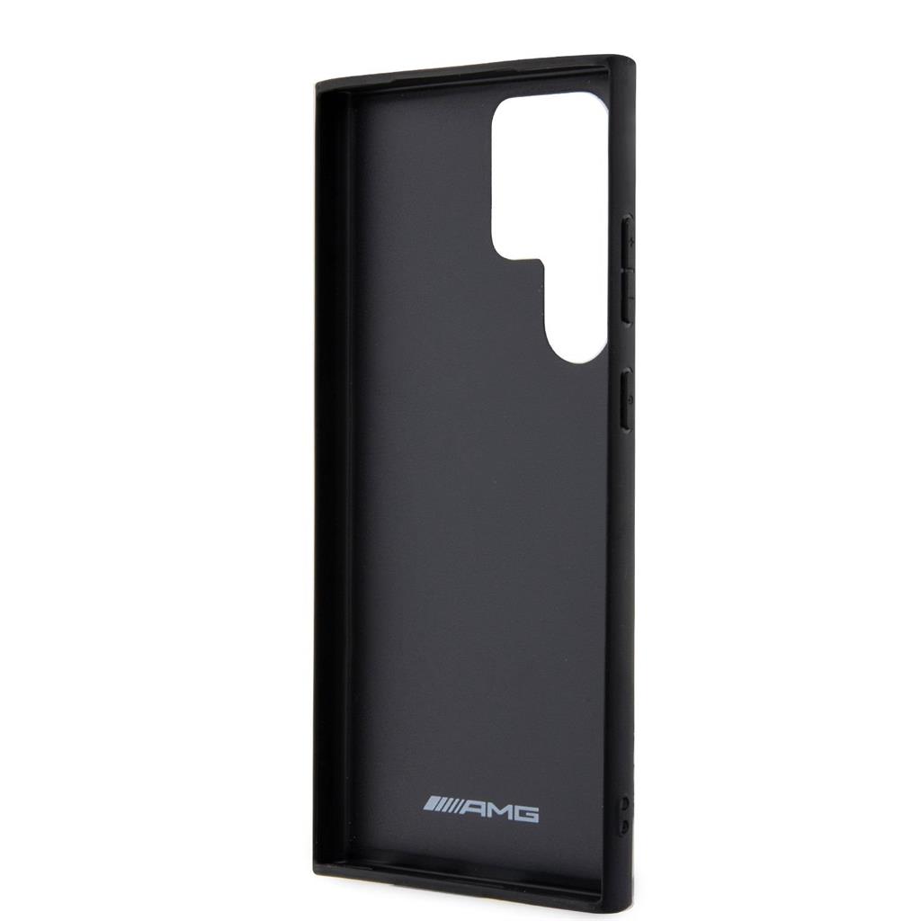 Samsung Galaxy S23 Ultra AMG karbon stripe mintás szilikon hátlap tok AMHCS23LBLSCA (Fekete)