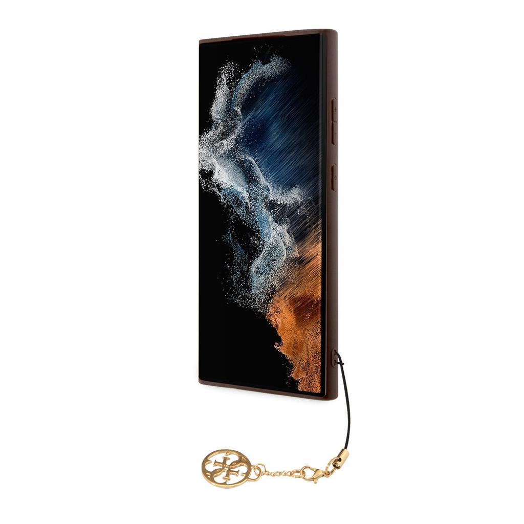 Samsung Galaxy S23 Ultra Guess 4G Charms tok (Barna) - GUHCS23LGF4GBR