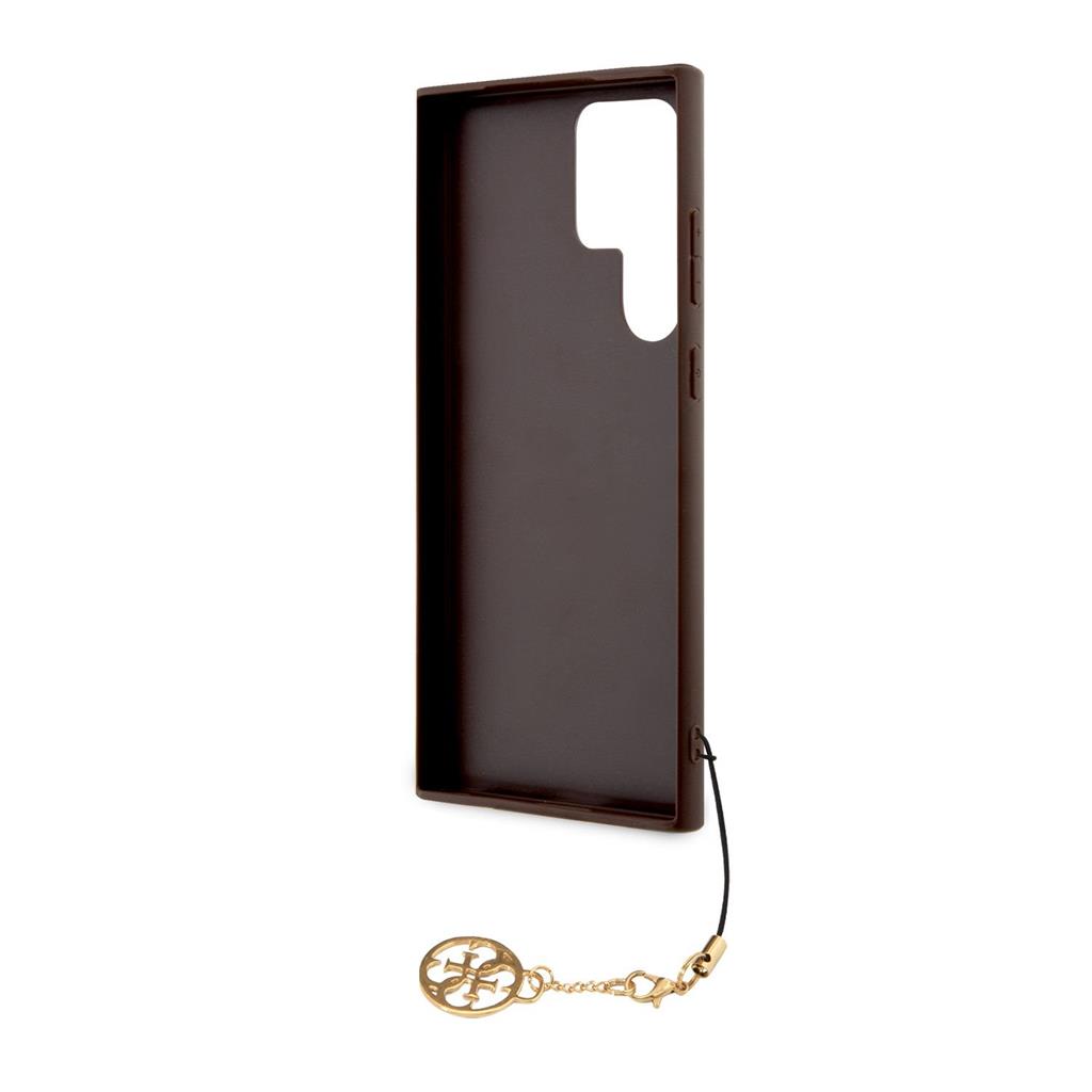Samsung Galaxy S23 Ultra Guess 4G Charms tok (Barna) - GUHCS23LGF4GBR