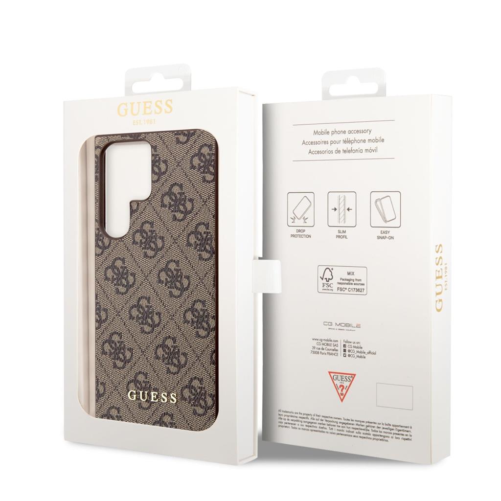 Samsung Galaxy S23 Ultra Guess 4G Charms tok (Barna) - GUHCS23LGF4GBR