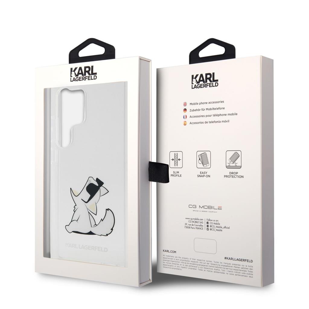 Samsung Galaxy S23 Ultra Karl Lagerfeld PC/TPU Choupette Eat tok (Átlátszó) – KLHCS23LCFNRC