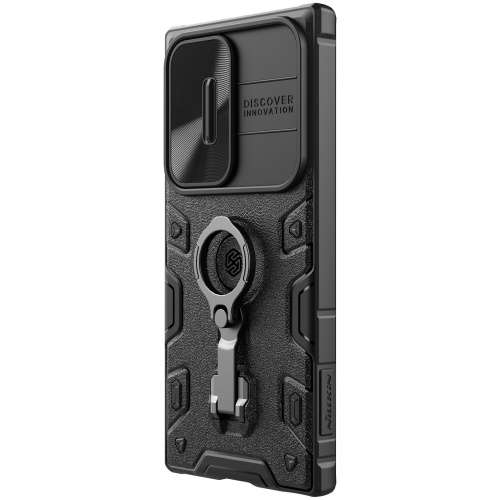 Samsung Galaxy S23 Ultra Nillkin camshield armor pro magsafe hátlap tok (Fekete)