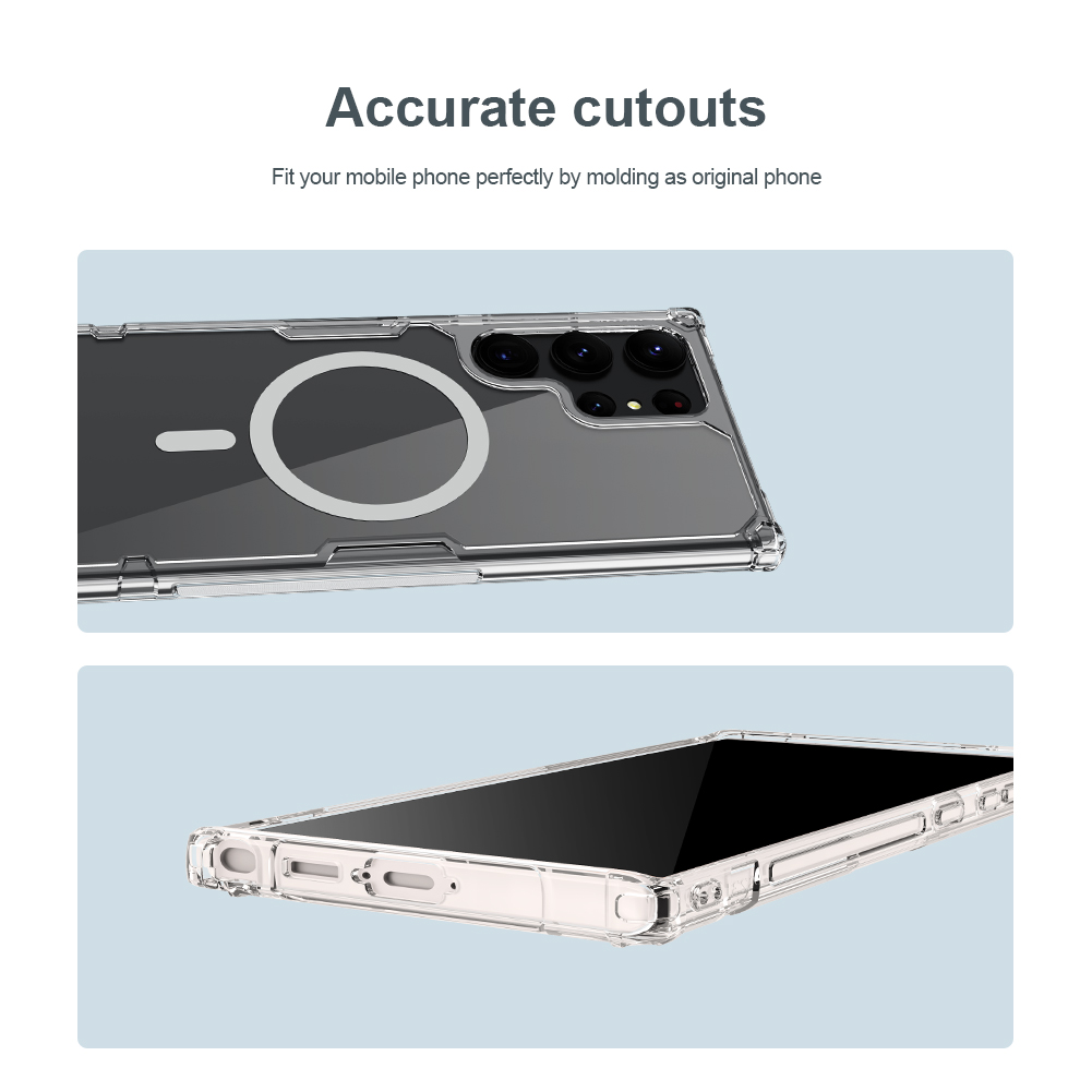 Samsung Galaxy S23 Ultra Nillkin nature pro magsafe hátlap tok (Fehér) 1