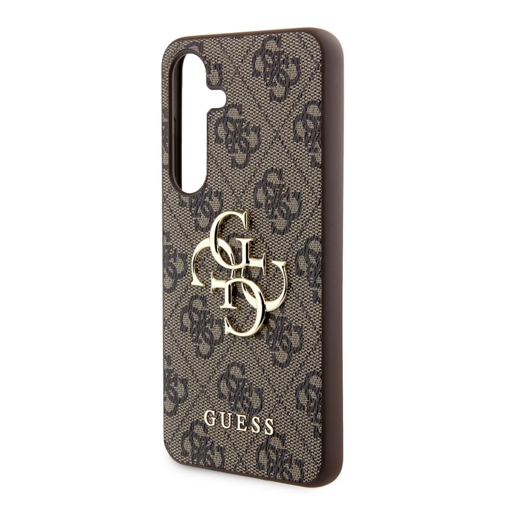 Samsung Galaxy S24 GUESS PU 4G Metal Logo hátlap tok (Barna - GUHCS24S4GMGBR) 1