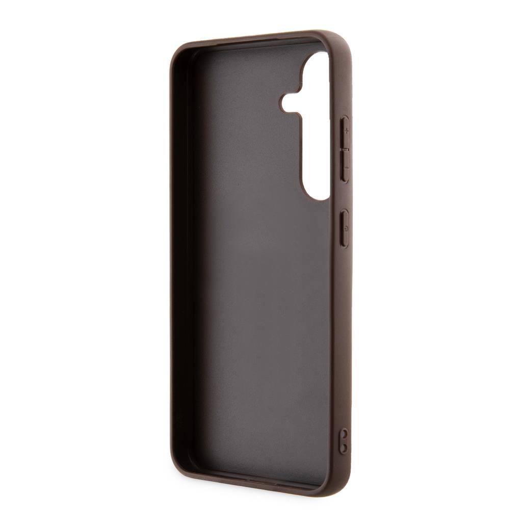 Samsung Galaxy S24 GUESS PU 4G Metal Logo hátlap tok (Barna - GUHCS24S4GMGBR) 2