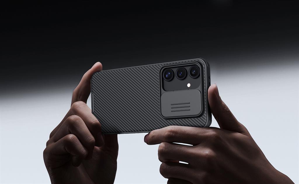Samsung Galaxy S24 Nillkin camshield pro kameravédős hátlap tok (Fekete)
