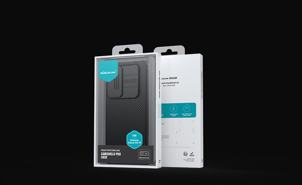 Samsung Galaxy S24 Nillkin camshield pro kameravédős hátlap tok (Fekete)