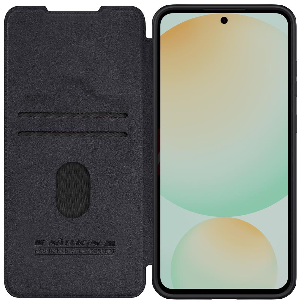 Samsung Galaxy S24 FE Nillkin Qin pro kameravédős notesz tok (Fekete)