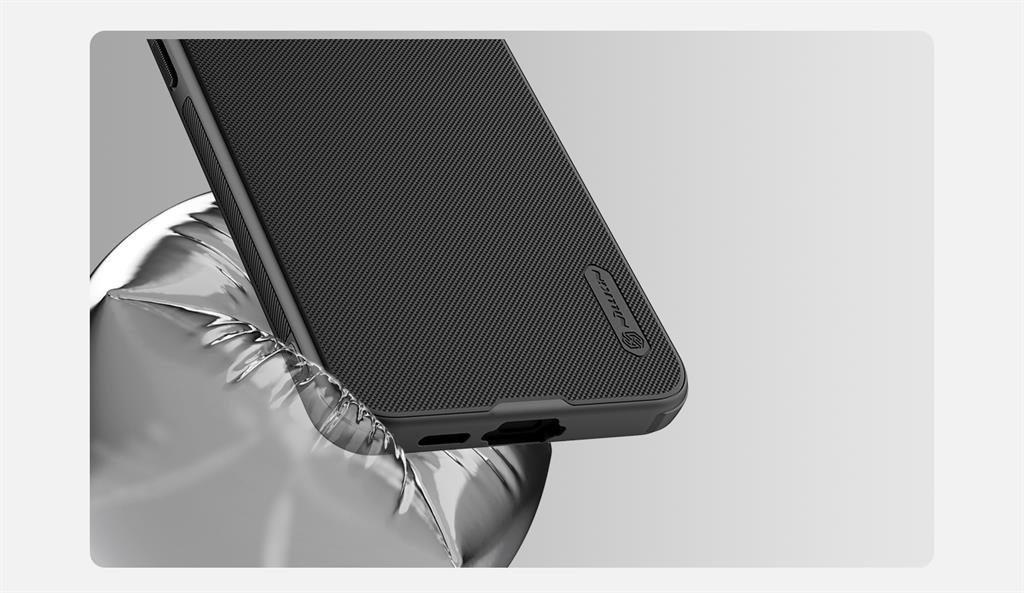 Samsung Galaxy S24 Nillkin Super frosted shield pro magsafe strapabíró hátlap tok fekete